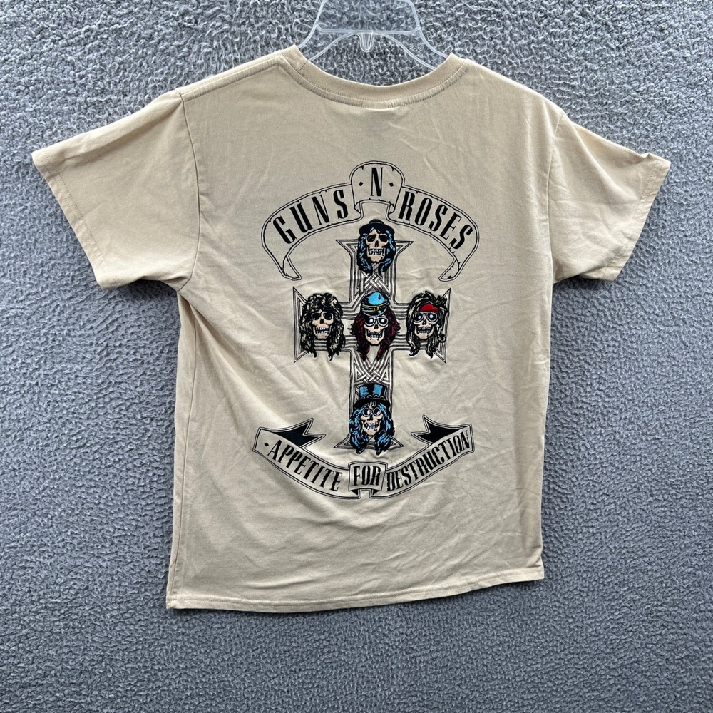 Guns N Roses Appetite For Destruction Mens Rock Band Tee‎ M Embroidered Grunge